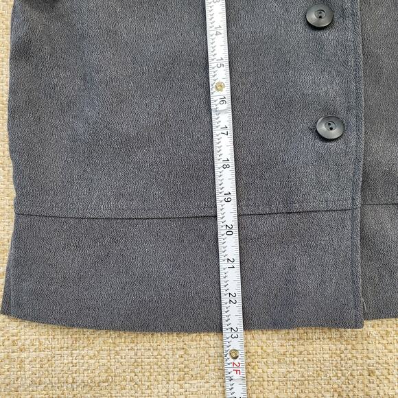 Vintage Jumper Dress with Blazer Jacket Size Medium Gray Minimalist Modest - Picture 11 of 11